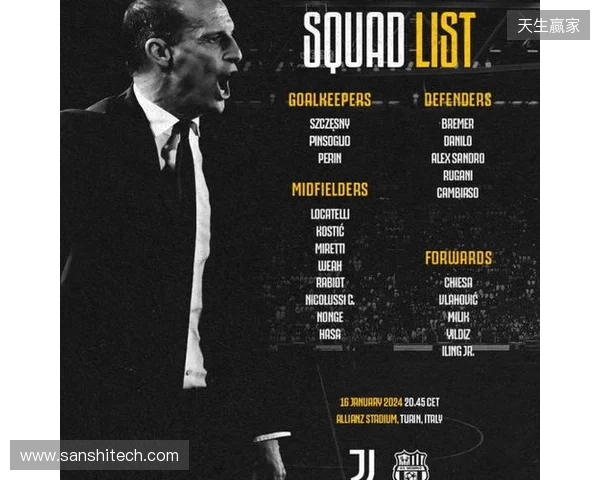 尤文vs萨索洛名单:伊尔迪兹,图拉姆领衔;弗拉霍维奇复出 尤文vs萨索洛名单:伊尔迪兹,图拉姆领衔;弗拉霍维奇复出
